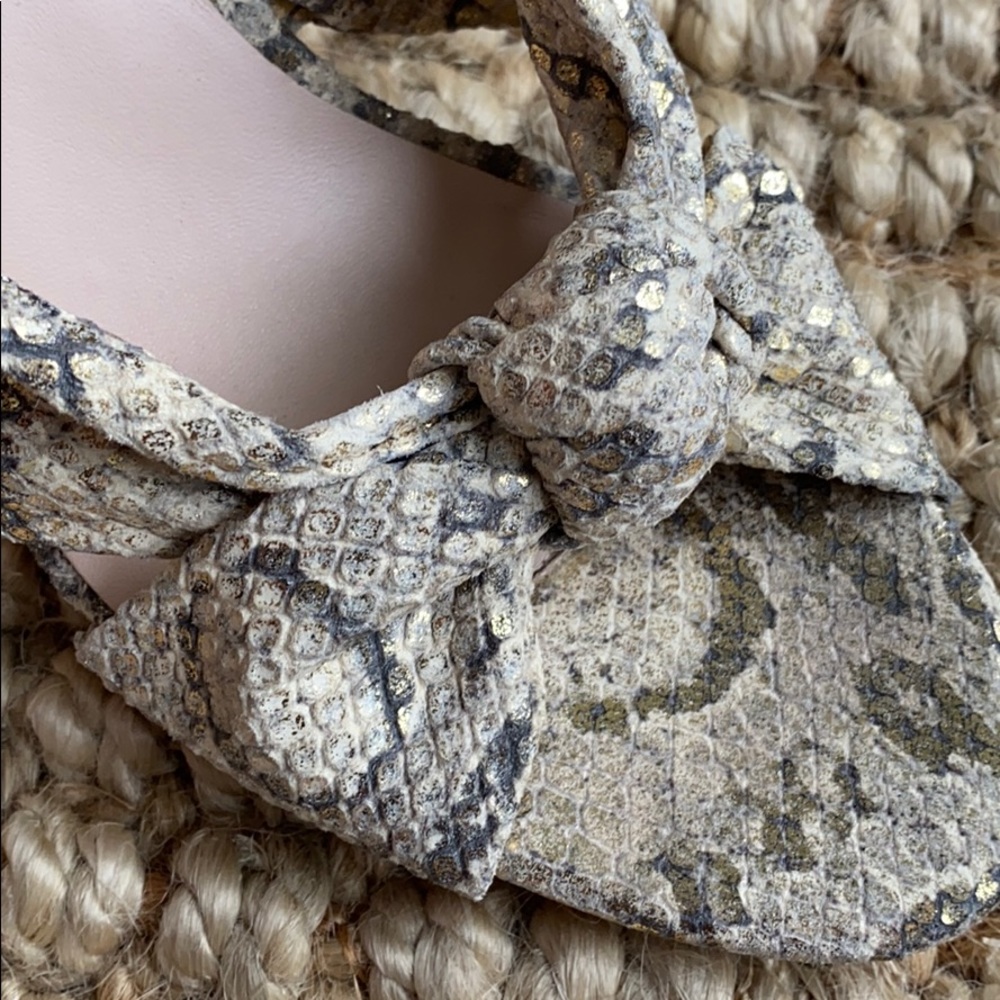 Loeffler Randall Coco Knot Mule Python 8.5 - image 4